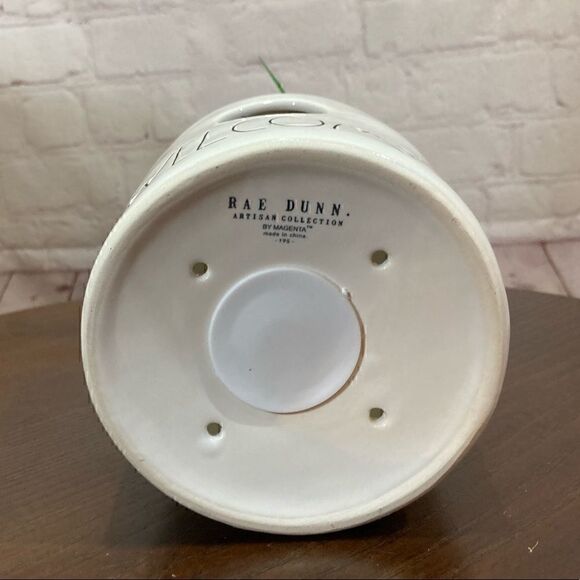 RAE DUNN collectible ceramic birdhouse “Welcome”